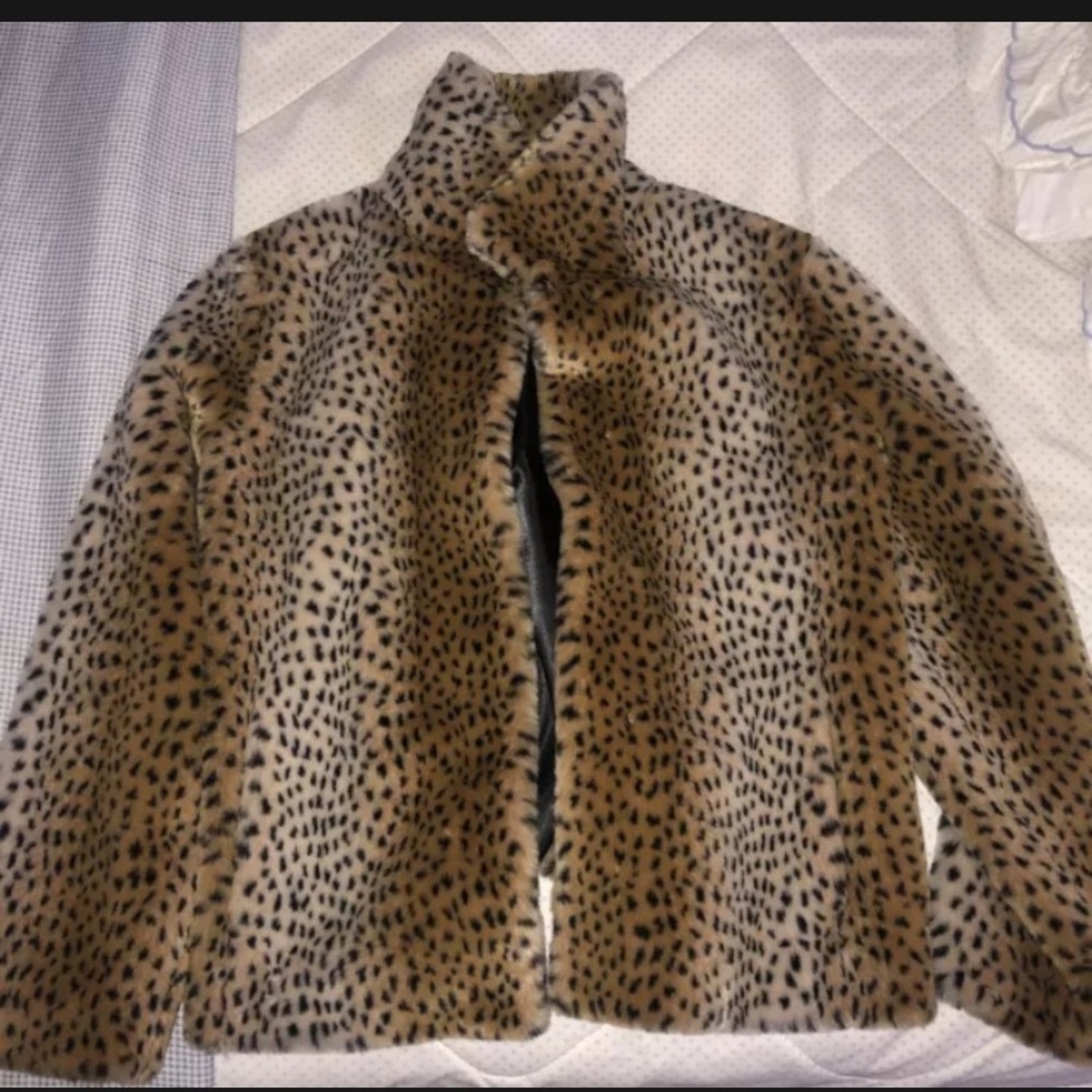 Cole B Originals Leopard Faux Fur Jacket